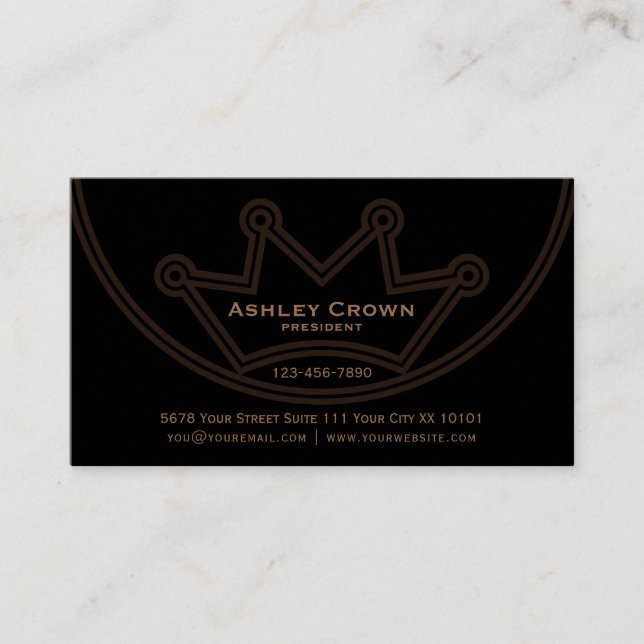 Crown Logo Business Card (Front)