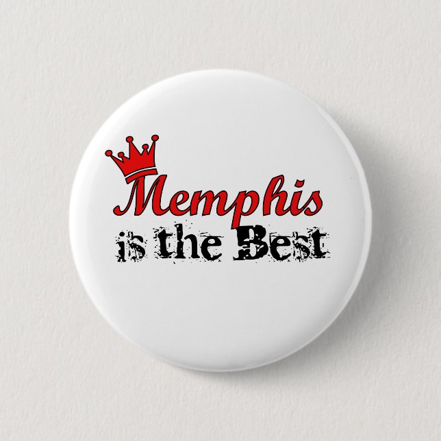 Crown Memphis 6 Cm Round Badge (Front)