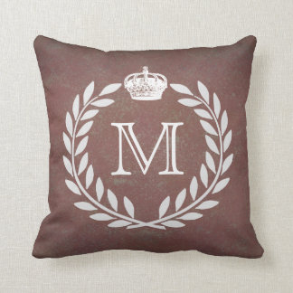 Crown Monogram Cushion