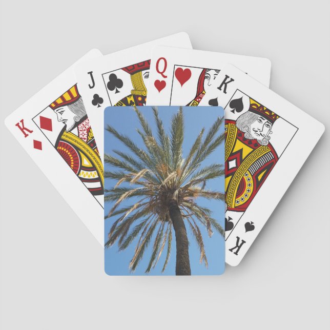 crown of a palm tree playing cards (Back)