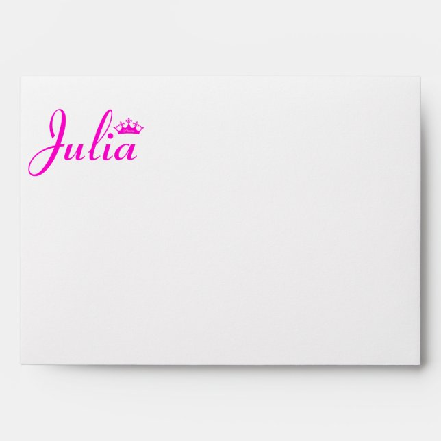 Crown of Princess Envelope (Front)