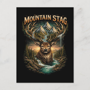 Crown of the Mountain Stag Postcard