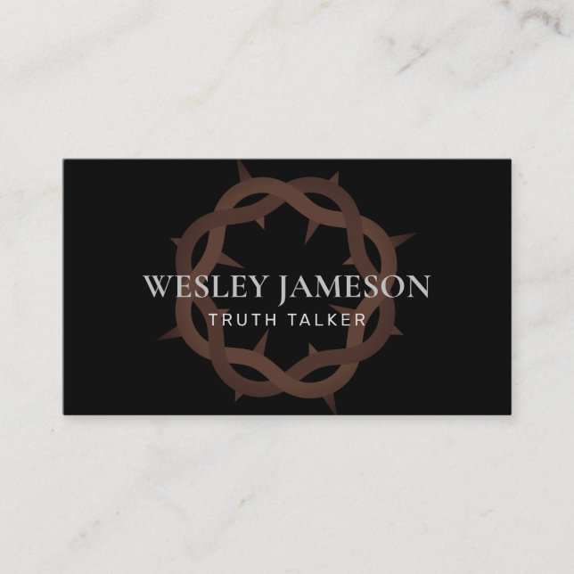 Crown of Thorns Business Card (Front)