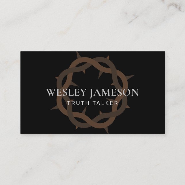 Crown of Thorns Business Card (Front)