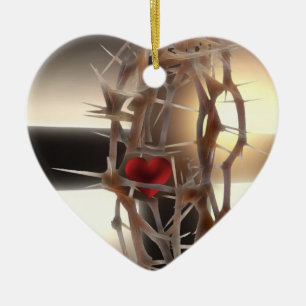 Crown-of-Thorns Ceramic Tree Decoration