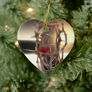 Crown-of-Thorns Ceramic Tree Decoration