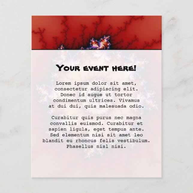 Crown Of Thorns - Fractal Flyer (Front)