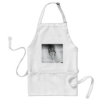 Crown of Thorns Heart and Bible Standard Apron