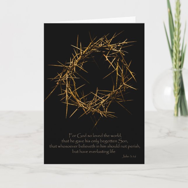 Crown of Thorns Holiday Card (Front)