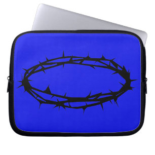 crown of thorns laptop sleeve