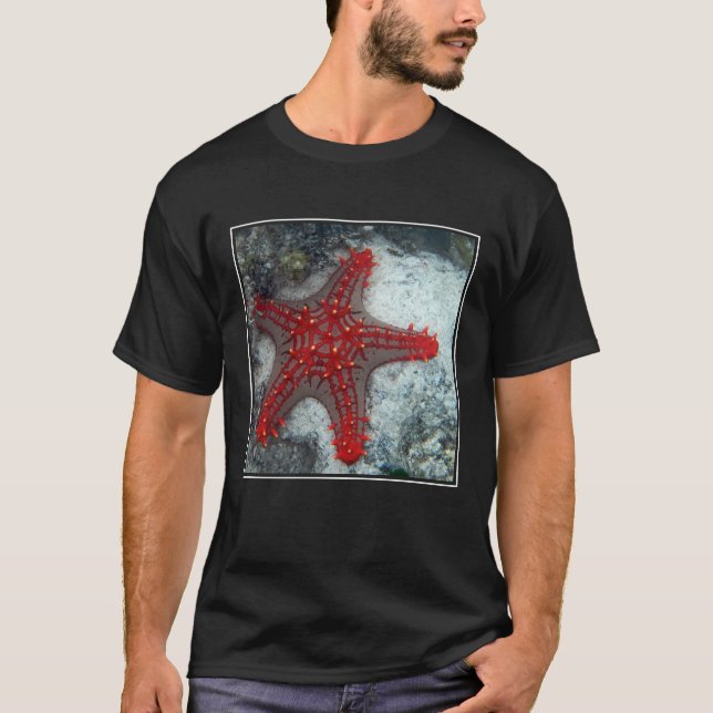 Crown Of Thorns Starfish On The Coral Reef T-Shirt (Front)