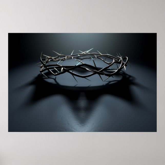 Crown Of Thorns With Royal Shadow Card Poster (Front)