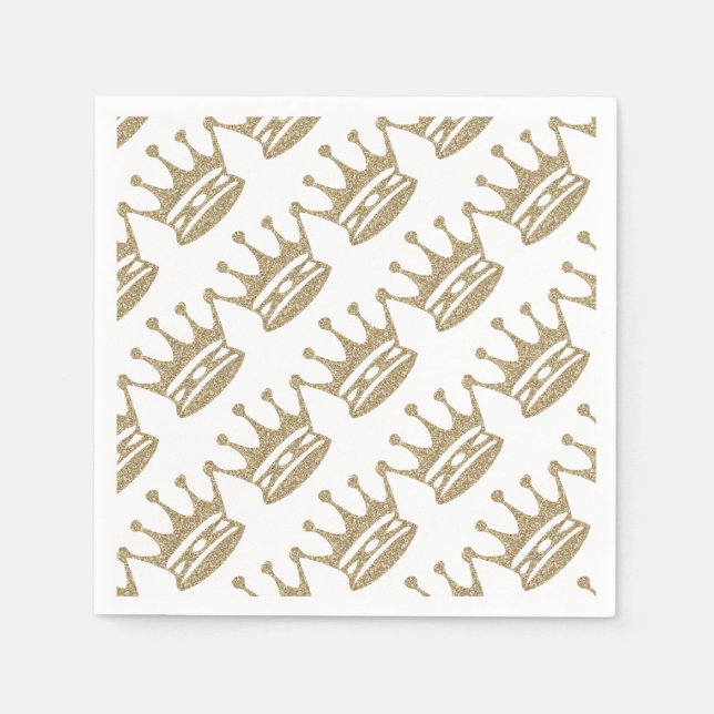 Crown Party Favours Napkin (Front)