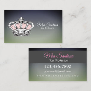 Crown - Pink Business Card