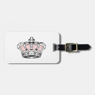 Crown - PInk  Luggage Tag