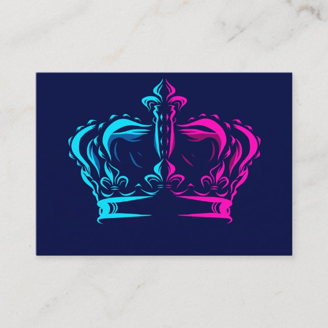 Crown pop art enclosure card (Front)