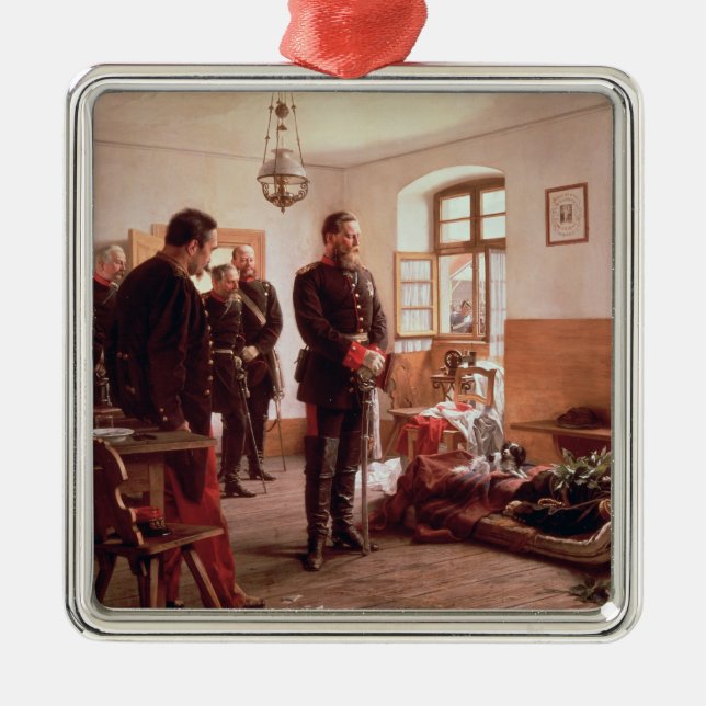 Crown Prince Frederick by the corpse Metal Tree Decoration (Front)