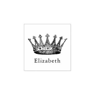 Crown Princess Personalised Rubber Stamp