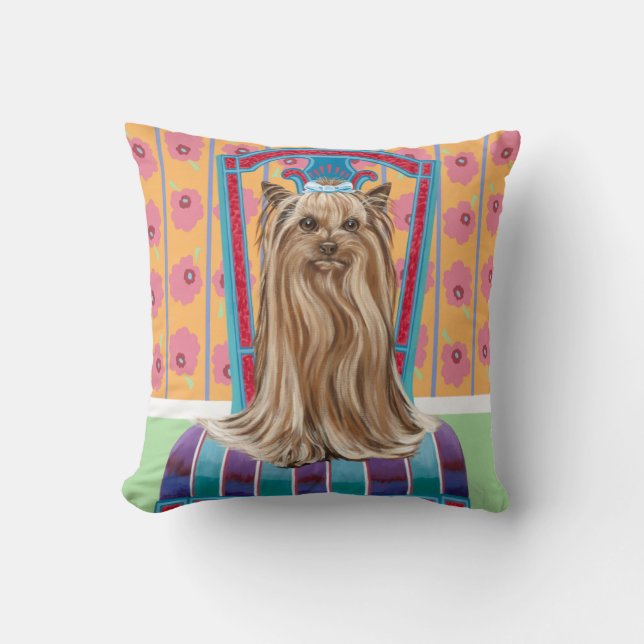 Crown Princess Yorkie Cushion (Front)