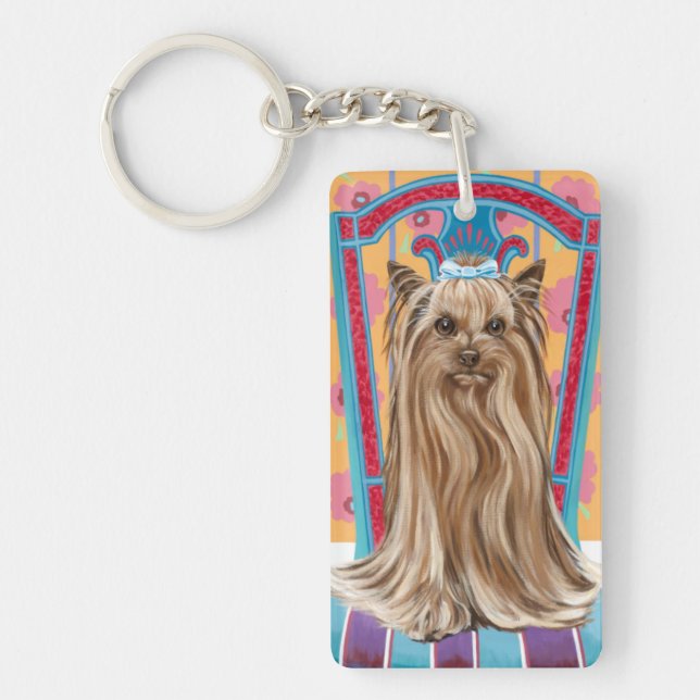 Crown Princess Yorkie Key Ring (Front)