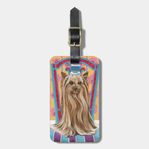 Crown Princess Yorkie Luggage Tag