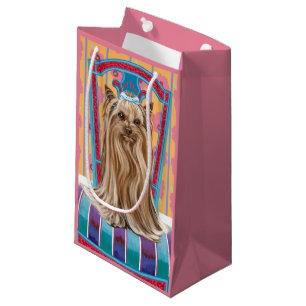 Crown Princess Yorkie Small Gift Bag