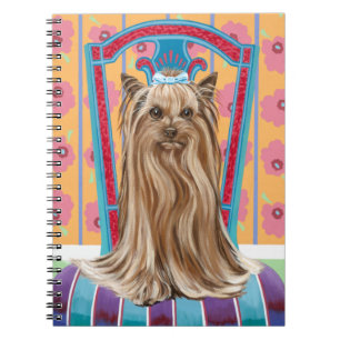 Crown Princess Yorkie Spiral Notebook