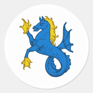 Crown Province of Ostgardr Populace Badge Classic Round Sticker