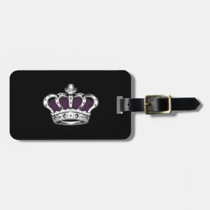 Crown - Purple Luggage Tag