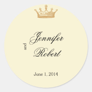 Crown Regency in Gold and Ivory Envelope Seal