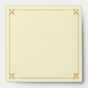 Crown Regency in Gold and Ivory Wedding Envelope