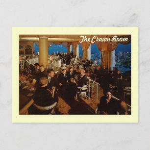 Crown Room, Fairmont Hotel, San Francisco Vintage Postcard