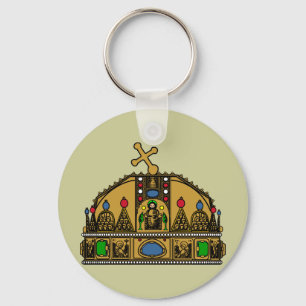 Crown Saint Stephen, Hungary Key Ring
