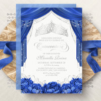 Crown Tiara Royal Blue Quinceanera