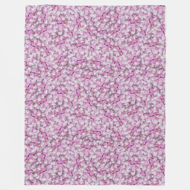 Crown Vetch Seamless Pattern Fleece Blanket (Front)
