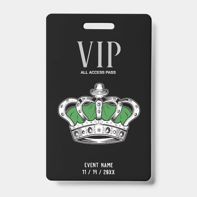 Crown VIP Badge ID Badge (Front)