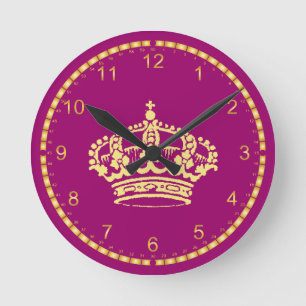Crown wall clocks