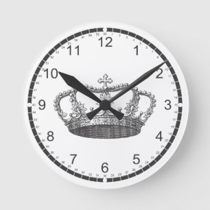 Crown wall clocks