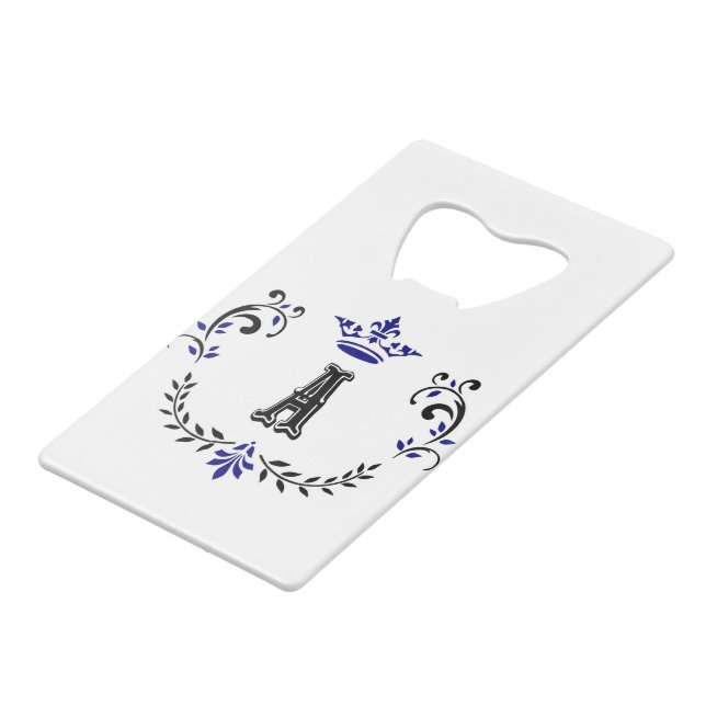 Crown Wreath A Monogram (Front Angled)