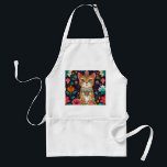 Crowned Bejewelled Cat Apron<br><div class="desc">Elevate your cooking skills with this stylish and durable Crowned Bejewelled Cat apron,  designed for chefs,  bakers and home cooks who want both protection and personality in the kitchen.</div>