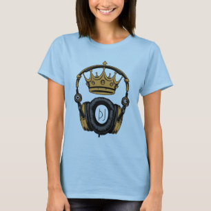 Crowned by Sound: DJ Headphones Ruling the Dance  T-Shirt