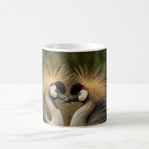 Crowned Crane White Coffee Mug