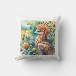 Crowned Eagle Majesty 030924AREF148 - Watercolor Cushion