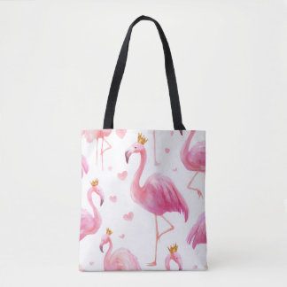 Crowned Flamingo – Luxe Island Vibes Tote