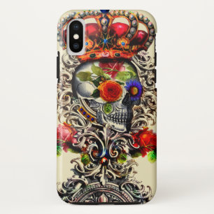 Crowned Floral Skull Case-Mate iPhone Case