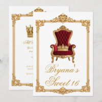Crowned in Gold Royal Chair Birthday Party