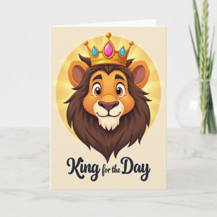 Crowned Lion Fathers Day Card