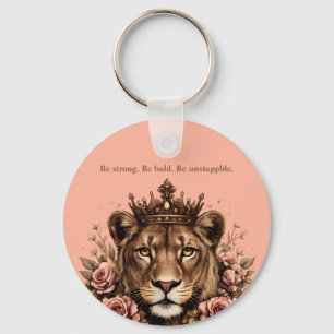 Crowned Lioness Empowerment Key Ring