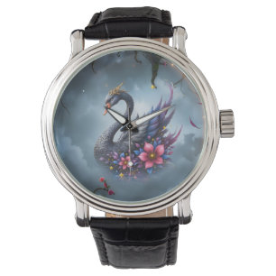 Crowned Moon Swan – Guardian of the Silent Lake.  Watch