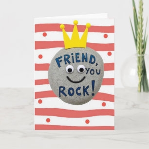 Crowned Pebble Friend Card
